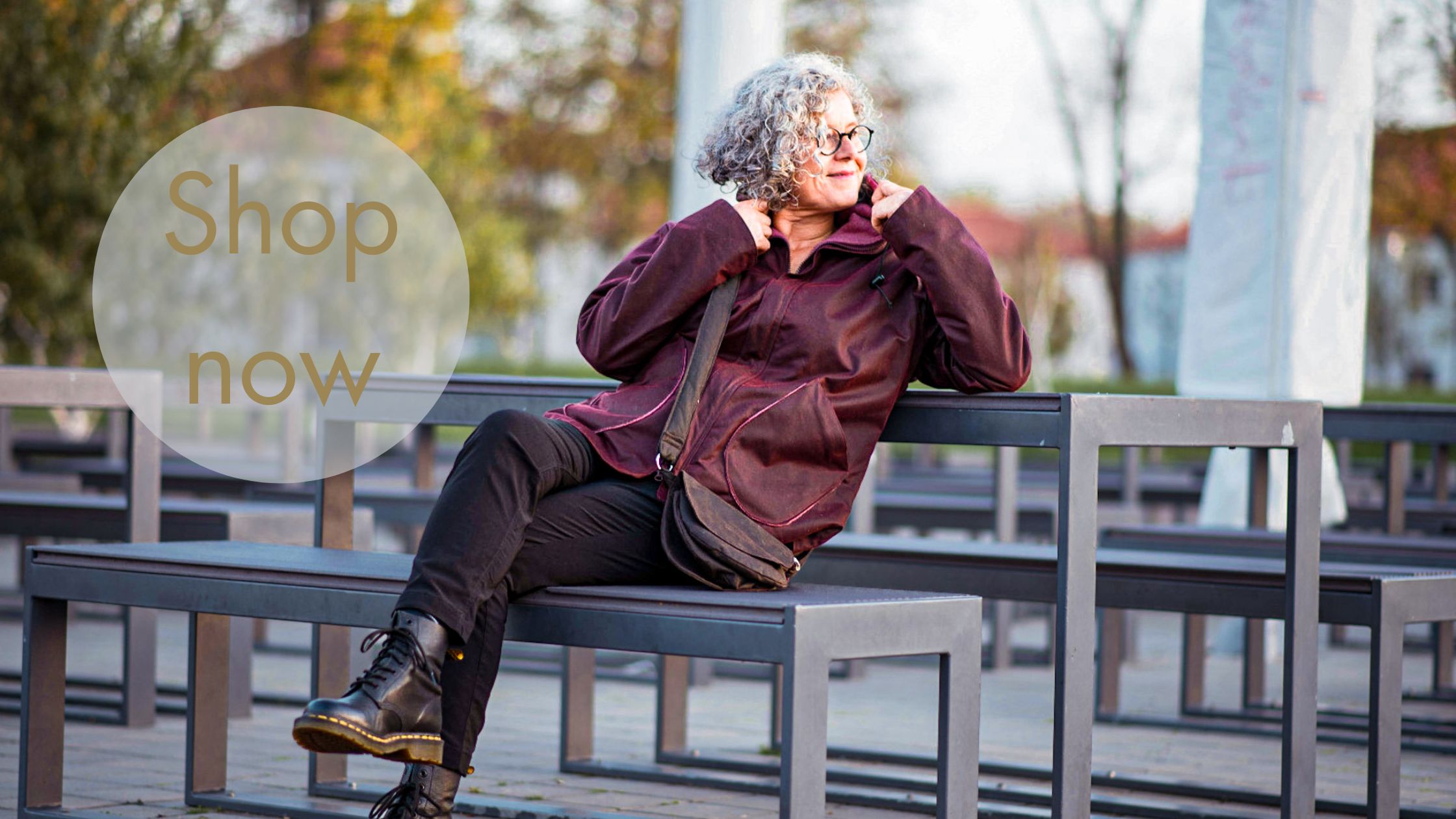 Wachsjacke mit Kapuze